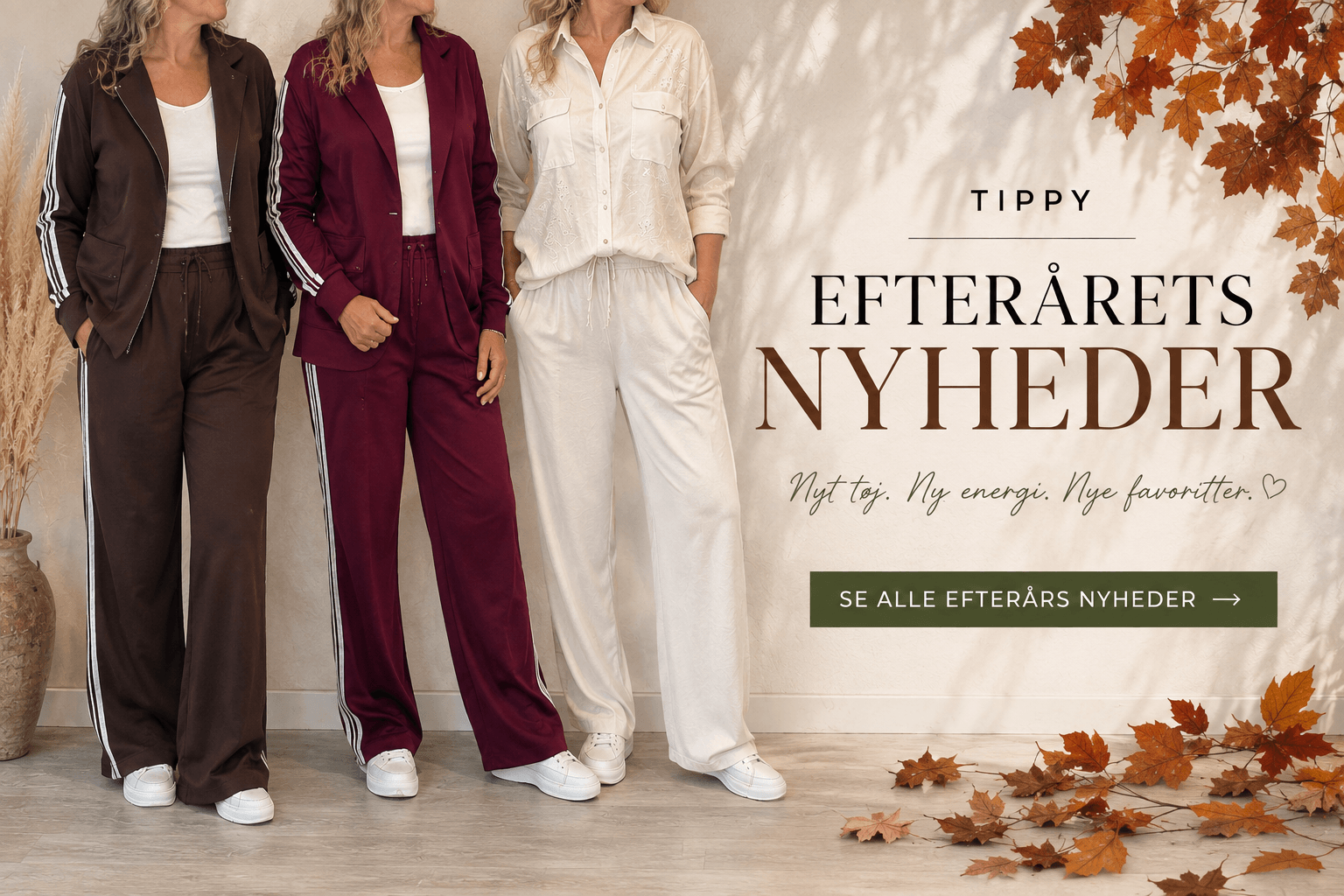 Forsidebanner med nyheder til kvinder &ndash; sommerstyles og new arrivals hos TIPPY
